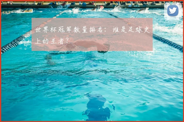 世界杯冠军数量排名：谁是足球史上的王者？